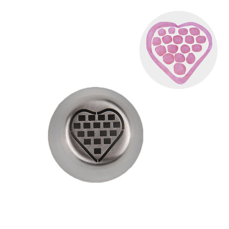 HBVD003 New Valentine's Day Theme Stainless Steel Cake Decorating Nozzle-Love Heart Design