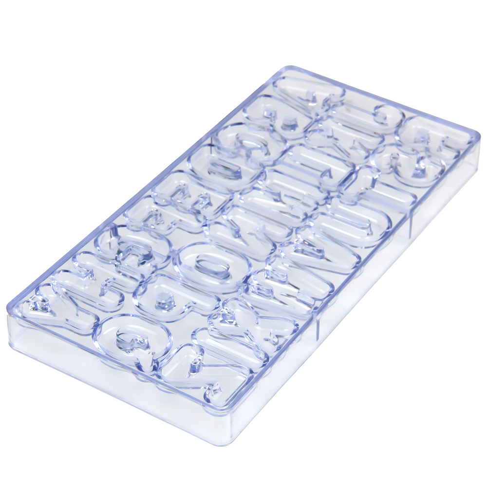 CC0007 Polycarbonate Uppercase Letter Shape Chocolate Mould DIY Baking Mold