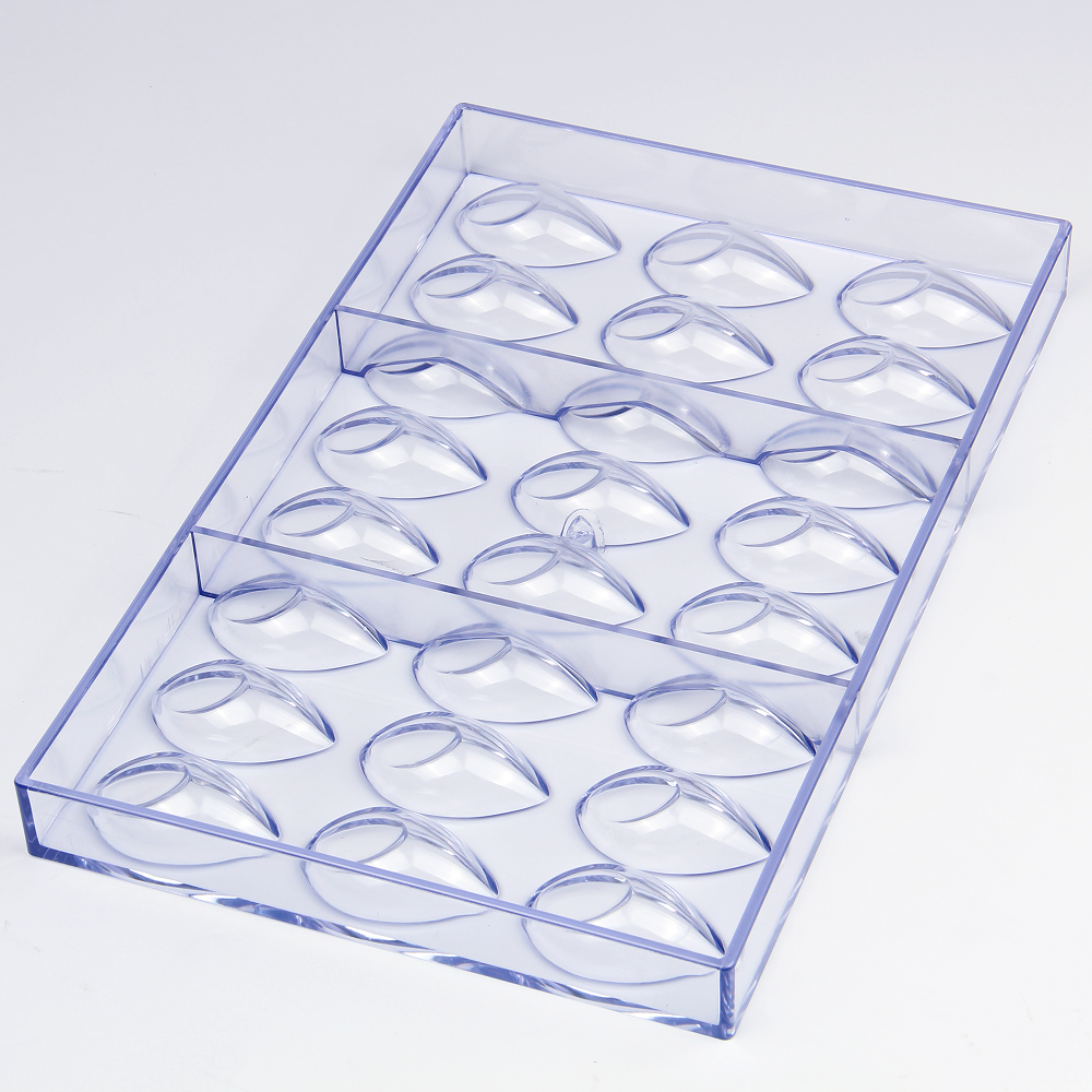 CC0086 Polycarbonate 24 Water Drops Shapes Chocolate Mould DIY Baking Mold