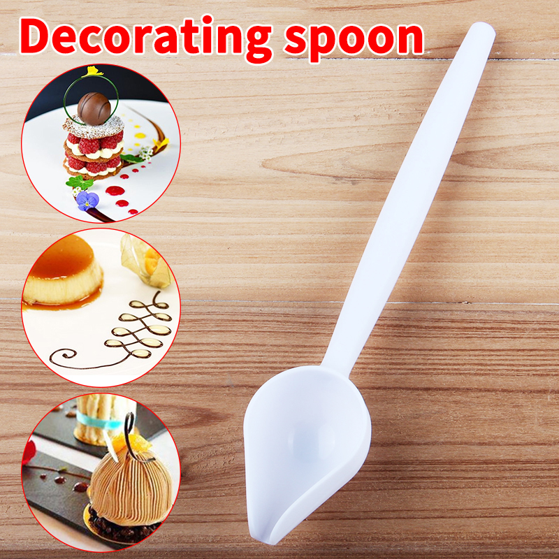 HB0175A Plastic Small Chocolate Decorating Pastry Sweetly Spoon