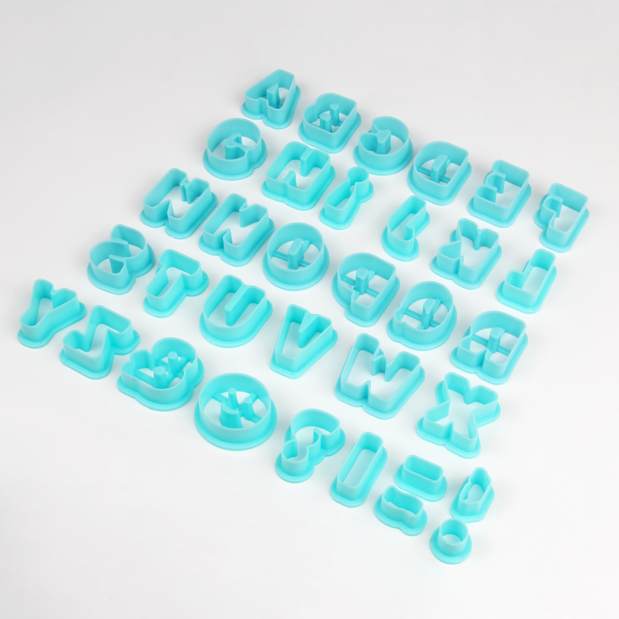 HB0215M Plastic New Design Alphabet Letters Cookie Stamps set