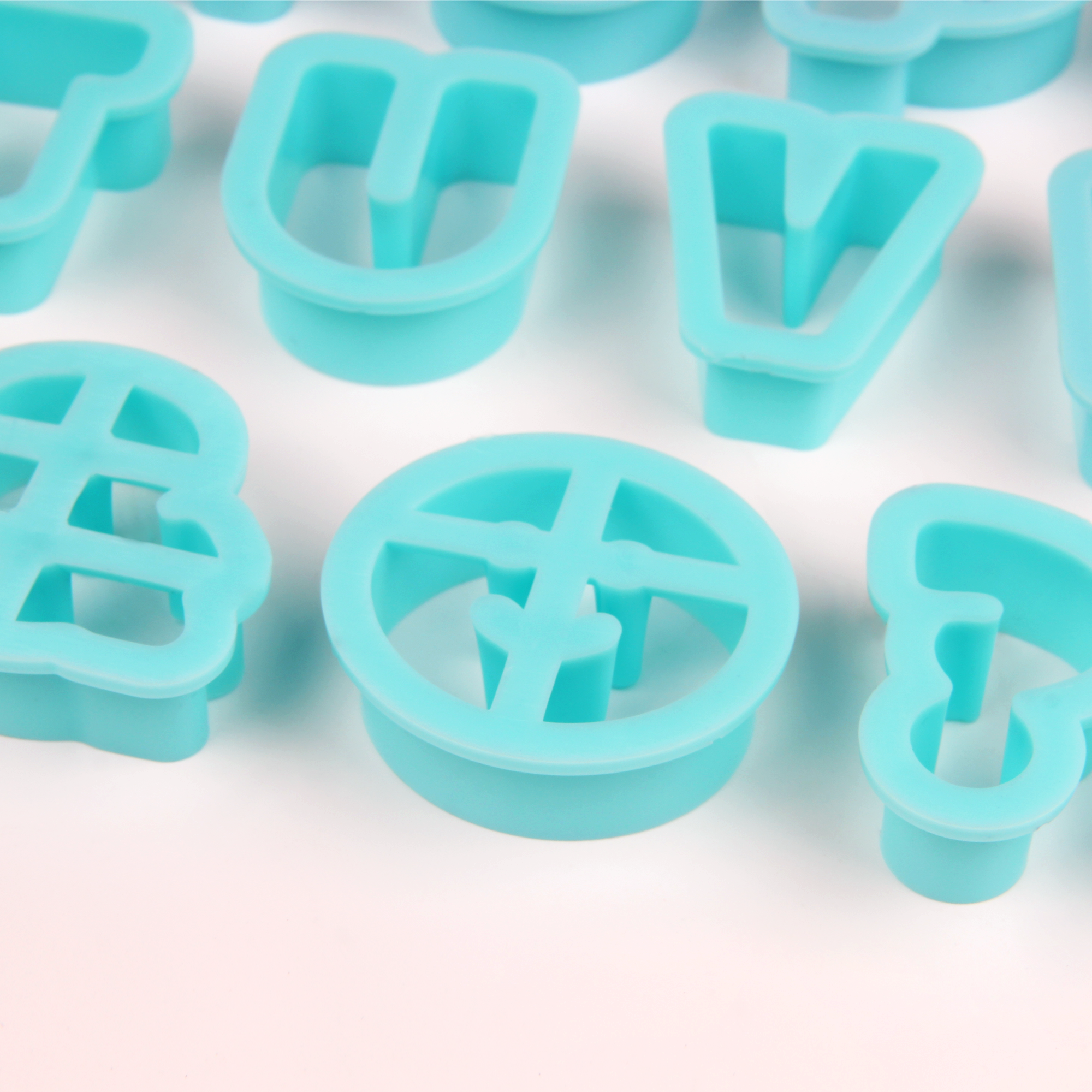 HB0215M Plastic New Design Alphabet Letters Cookie Stamps set