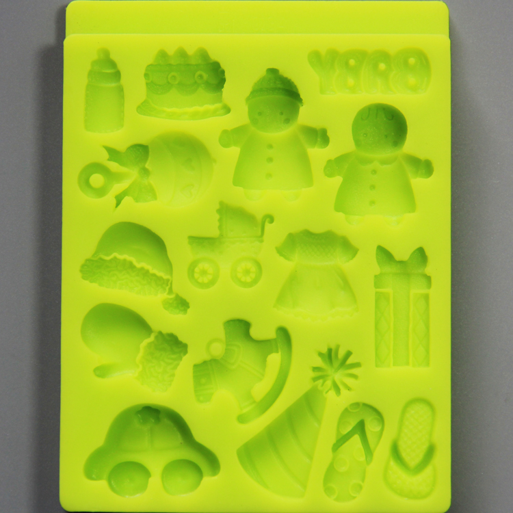 HB0794 Food Grade cake decoration tools baby items silicone mold non stick