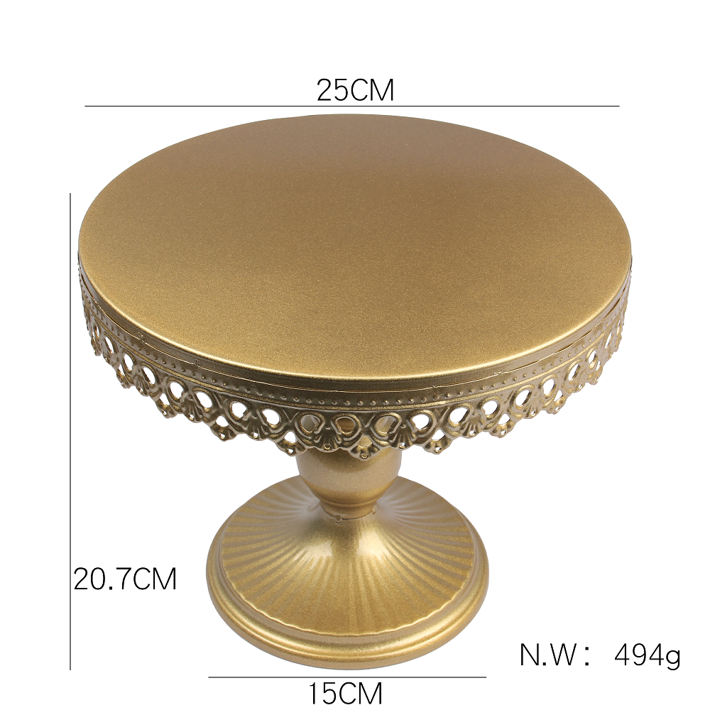 HB0989C 10"Metal Cake/Cupcake Stand in gold color