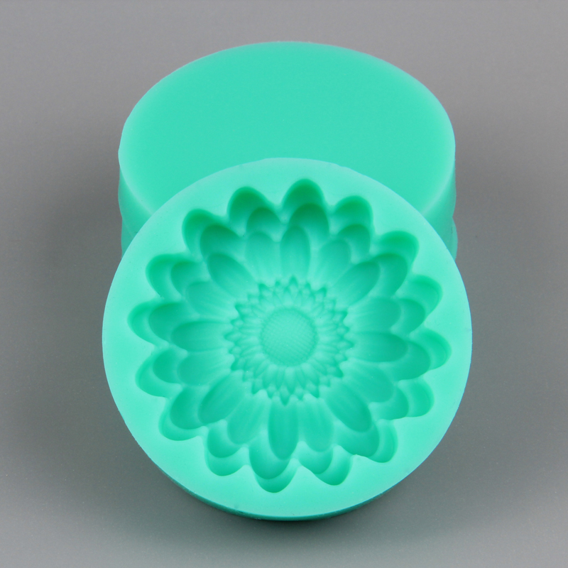 HB1020 New 3D sunflower silicone cake fondant mold