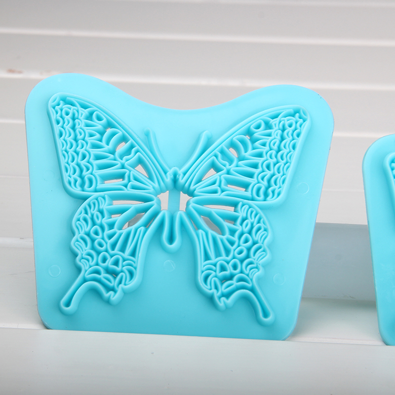 HB1094L Plastic 3pcs Large Butterfly Shapes Cake Fondant Press Mold set