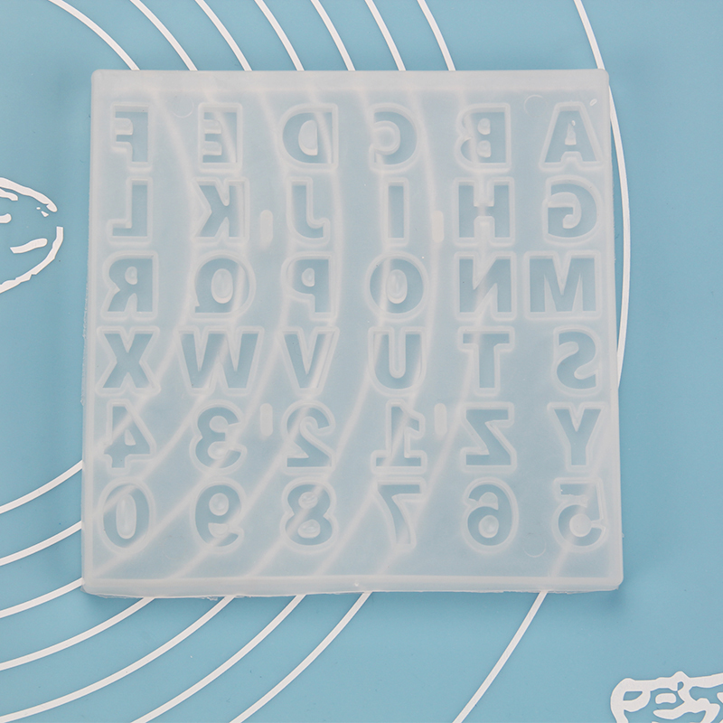 HB1097E Silicone Letters&Numbers Pattern Fondant mold