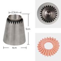 HBR003 New Design Stainless Steel Large Sultane Cookie Icing Nozzle