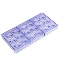 CC0049 Polycarbonate 18 Triangle rhombus Shape Chocolate Mould DIY Baking Mold