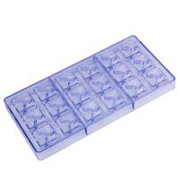 CC0062 Polycarbonate 18 Squares with Y symbol Shape Chocolate Mould DIY Baking Mold