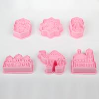 HB0150-6 Plastic 6pcs One Thousand and One Nights series Cookie Molds set