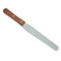 HB0239 12.75"stainless steel pastry spatula with wooden handle