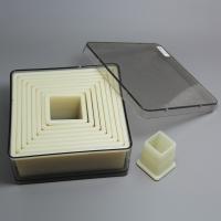 HB0289 9pcs Nylon Square-shape shape cutters with fluted edge,Cake Mold