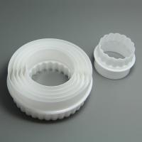 HB0302 Plastic Round Twist Pattern Cutter and Mold cookie cutters set