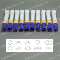 HB0351B  10pcs small size purple color clipper of variety shape box set with teeth