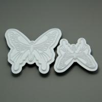 HB0567 Plasrtic 2pcs Butterfly Shape Cake Fondant Press Mold set