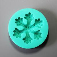 HB0861 Snowflake round silicone mold for cake fondant decoration