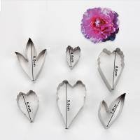 HB0958H 6pcs Stainless Steel Different Flowers and Leaves Shape Cookie Cutters set
