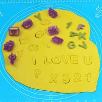 HB0982  40pcs Alphabet/Numbers cut out cookie cutters set