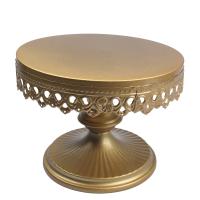 HB0989D 8"Metal Cake/Cupcake Stand in gold color