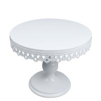HB0989G 10"Metal Classical Cake/Cupcake Stand in white color