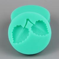 HB1016  New Mulberry leaves silicone cake fondant mold