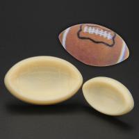 HB1066  Plastic 2pcs Rugby ball mould fondant pastry embosser set