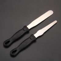 HB1071  new 8.75" plain straight spatula and 8.25" pointed spatula set