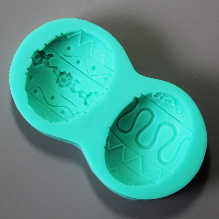 HB0927 Easter egg silicone mold for cake fondant decoration