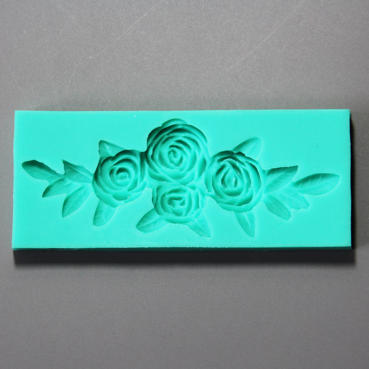 HB0920 Food grade cake decoration flower shape high quality silicone mold non stick