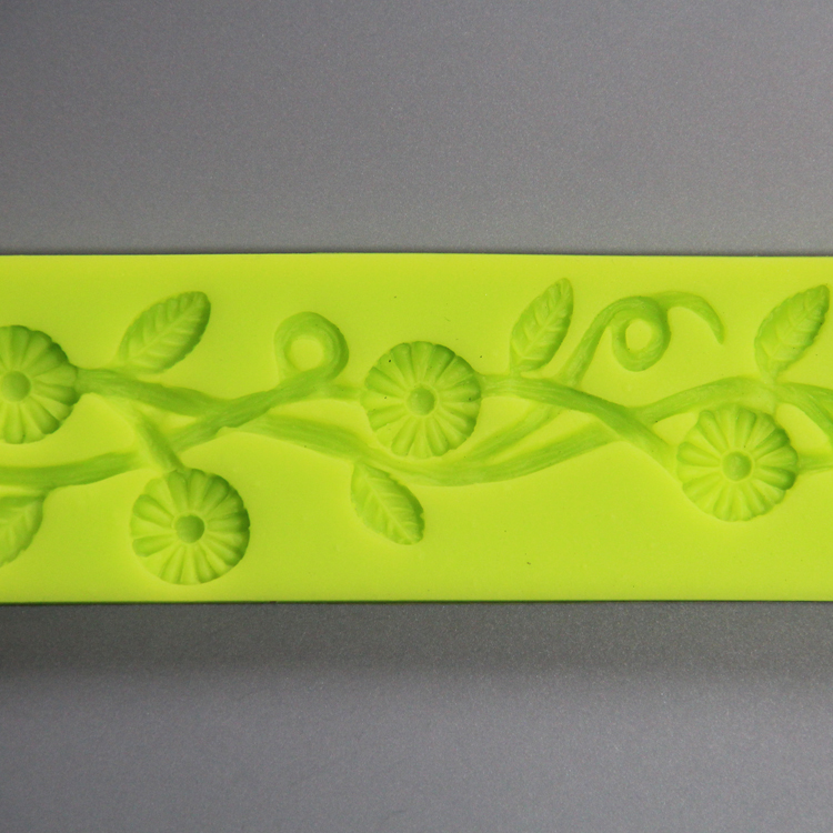 HB0811 3D non stick sugarcraft silicone mold for cake fondant decorating high temperature resistant