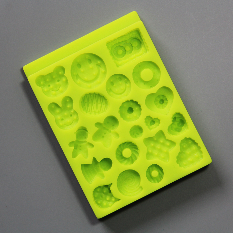 HB0787 SGS high quality smile face shape silicone mold for cake fondant decorating