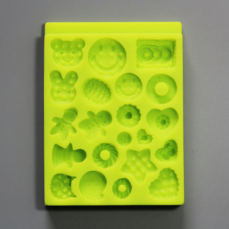 HB0787 SGS high quality smile face shape silicone mold for cake fondant decorating