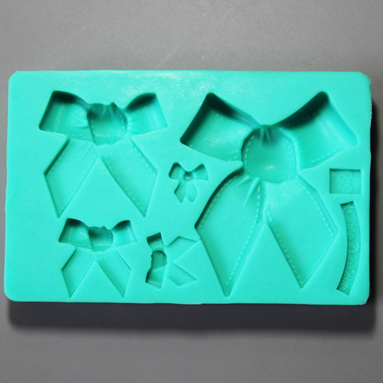 HB0868  Bowtie silicone mold for cake fondant decoration