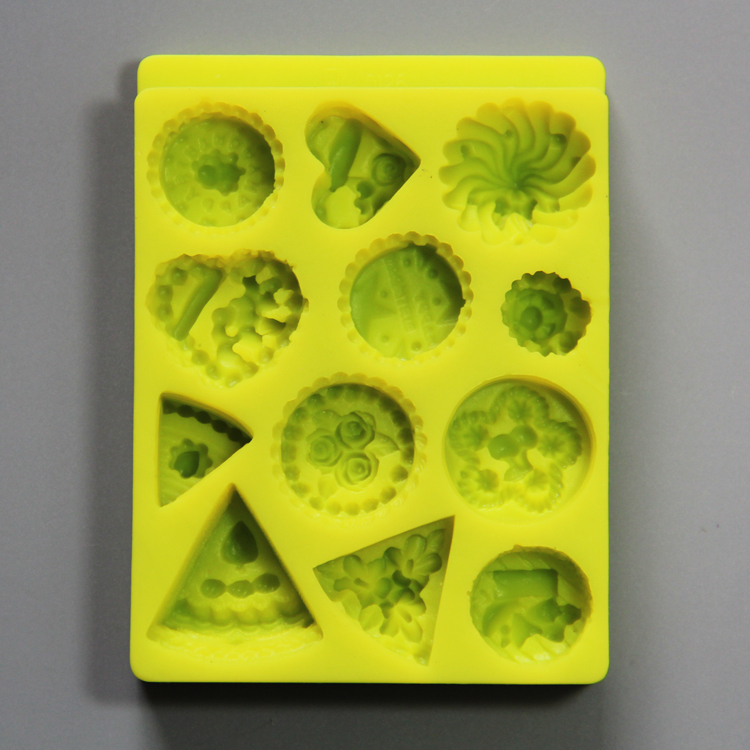 HB0786 SGS high quality flowers cake decoration silicone mold 3D