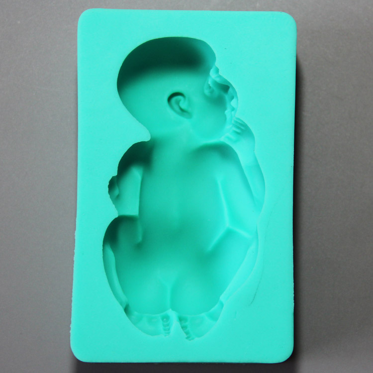 HB0865 Baby boy silicone mold for cake fondant decoration