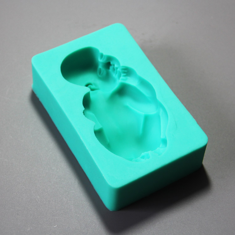 HB0865 Baby boy silicone mold for cake fondant decoration