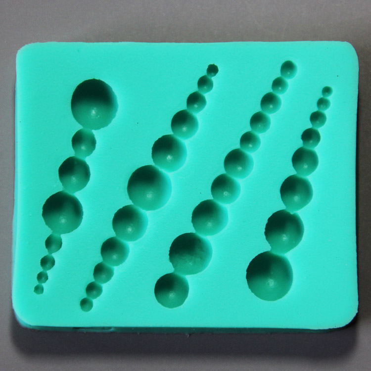HB0883 Short pearl silicone mold for cake fondant decoration