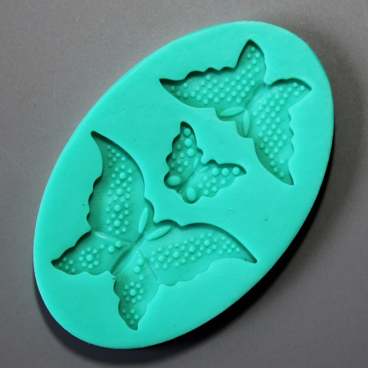 HB0903 Butterfly silicone mold for cake fondant decoration