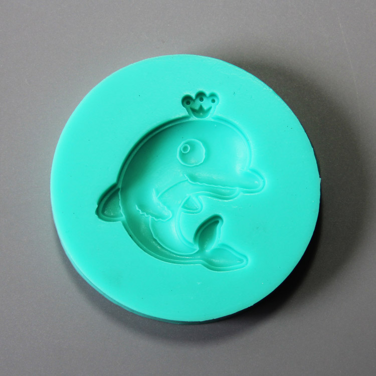 HB0860 Cute dolphine silicome mold for cake fondant decoration