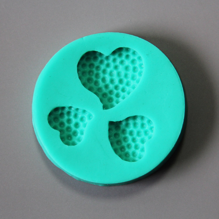 HB0858 Heart shaped silicone mold for cake fondant decoration