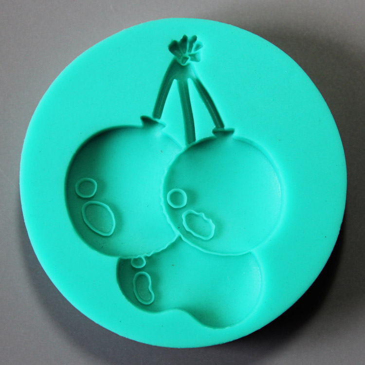 HB0864 Cherry silicone mold for cake fondant decoration