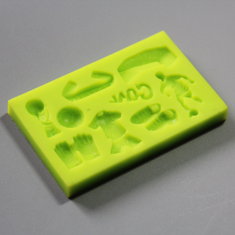 HB0821 football silicone mold for cake fondant decorating