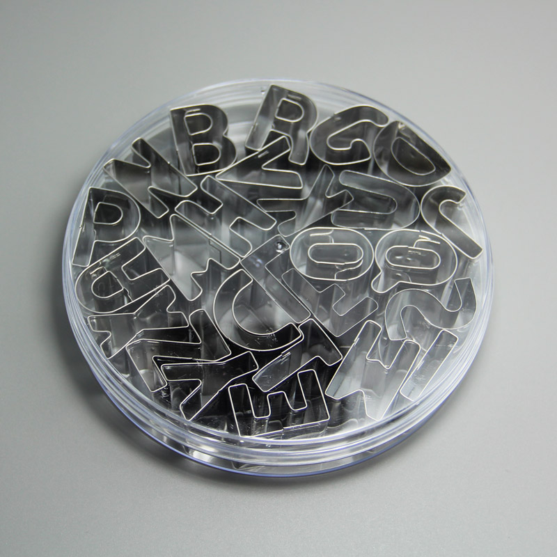 HB0215 26pcs Stainless steel A-Z Alphabet shape cookie cutter set
