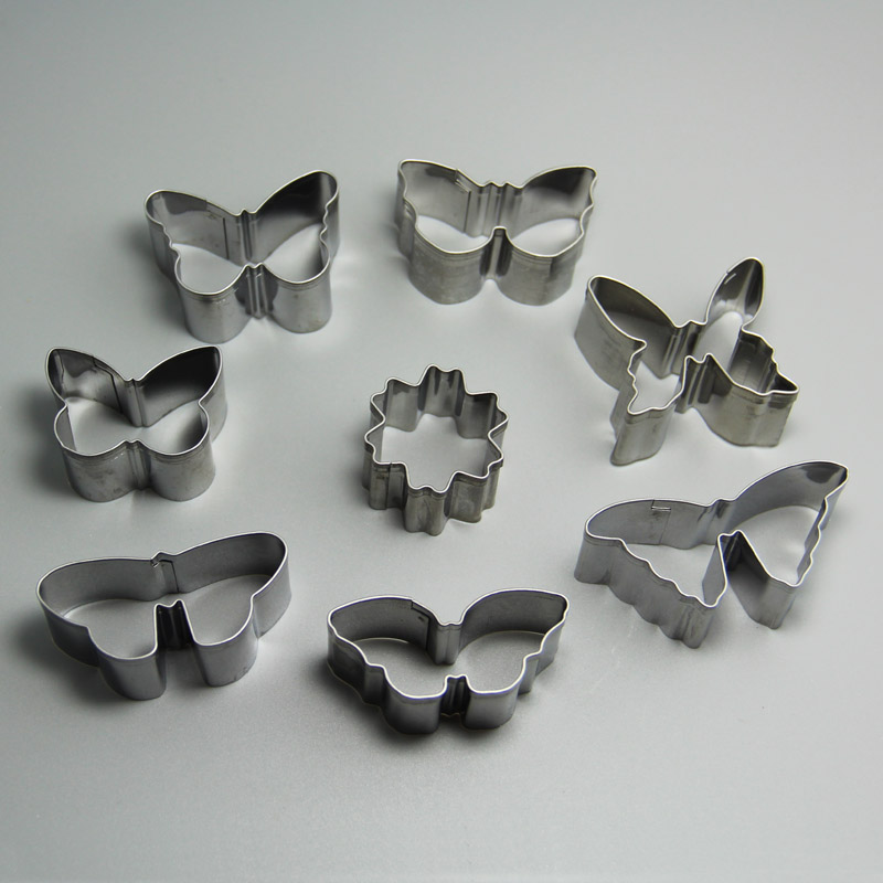 HB0217 10pcs Butterfly Shape cookie cutters/mold set
