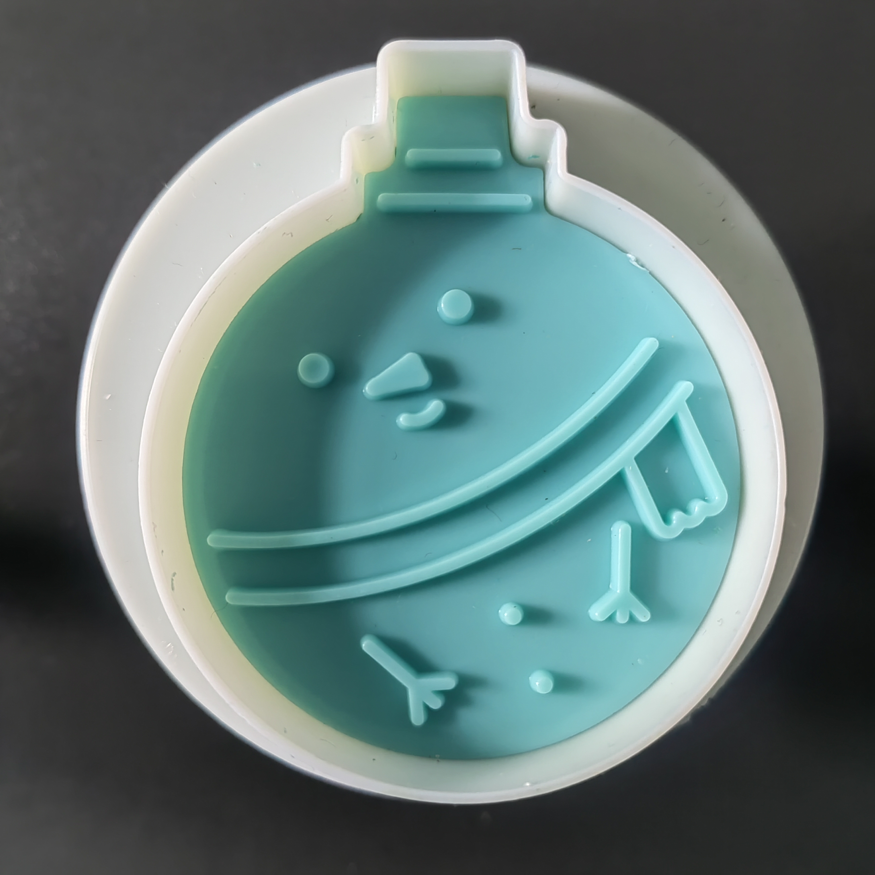 HB0151-7 Plastic 3pcs Christmas Bear Series Cookie Molds set