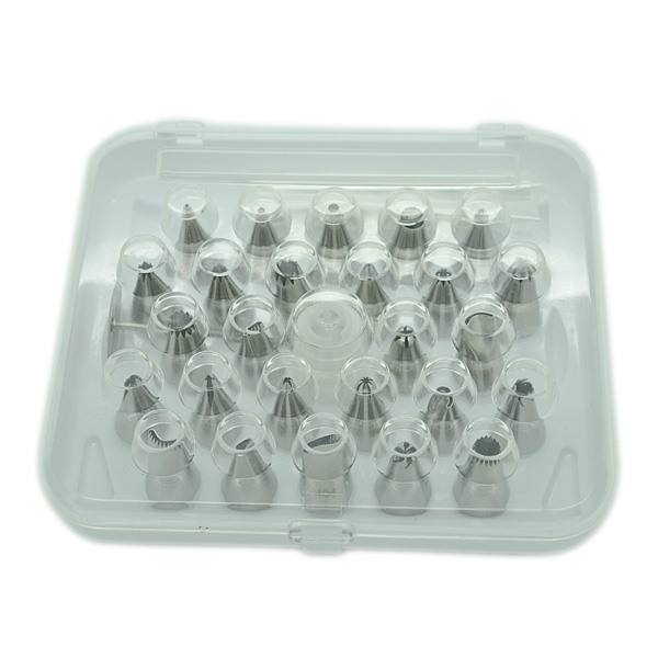 HB0224 26pcs different stainless steel cake decorating nozzles set