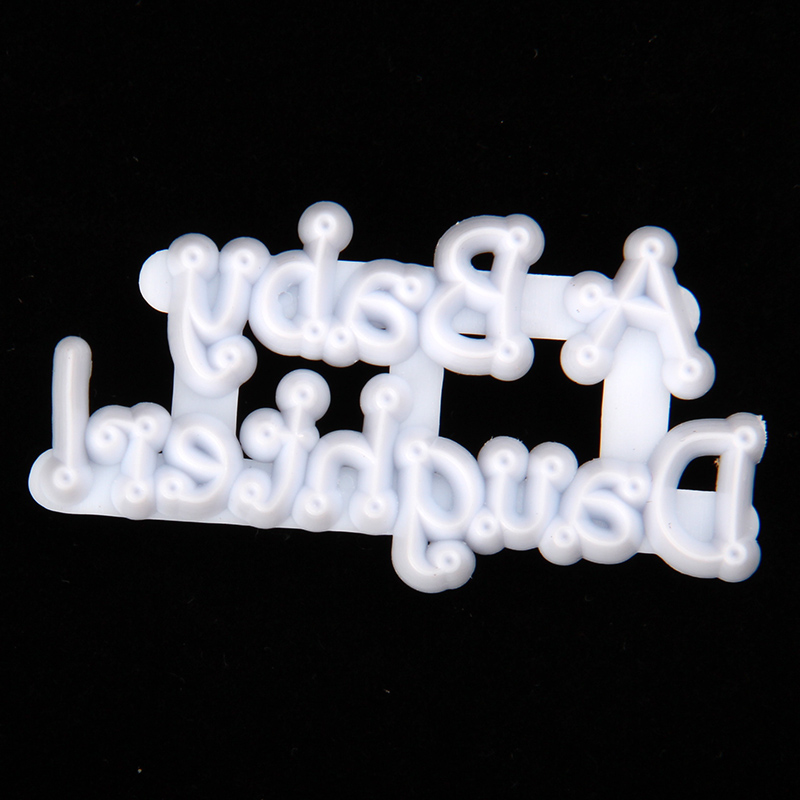 HB0311M Plastic English Letters Shape Fondant Press Molds Set