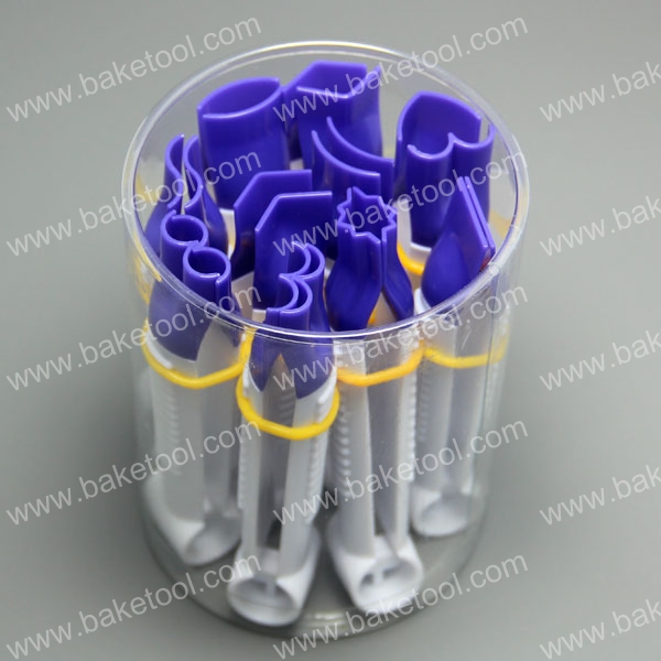 HB0350A  10pcs large size purple color crimpers of variety shape set without teeth
