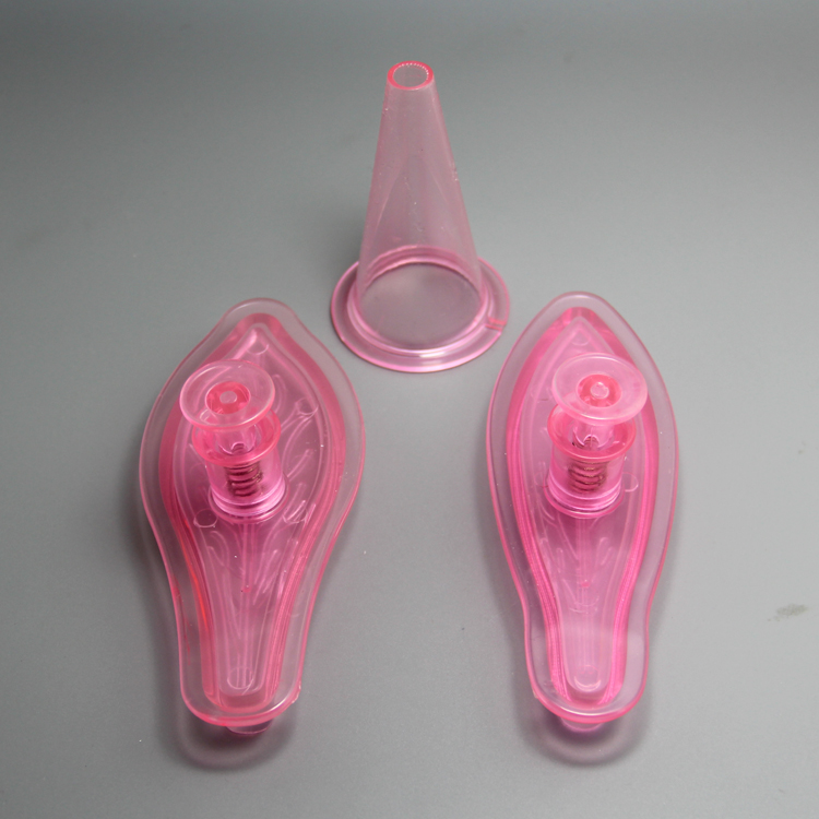 HB0750 Plastic lily shaped cookie plunger cutter set